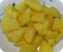 Frozen Golden Pineapple Slice